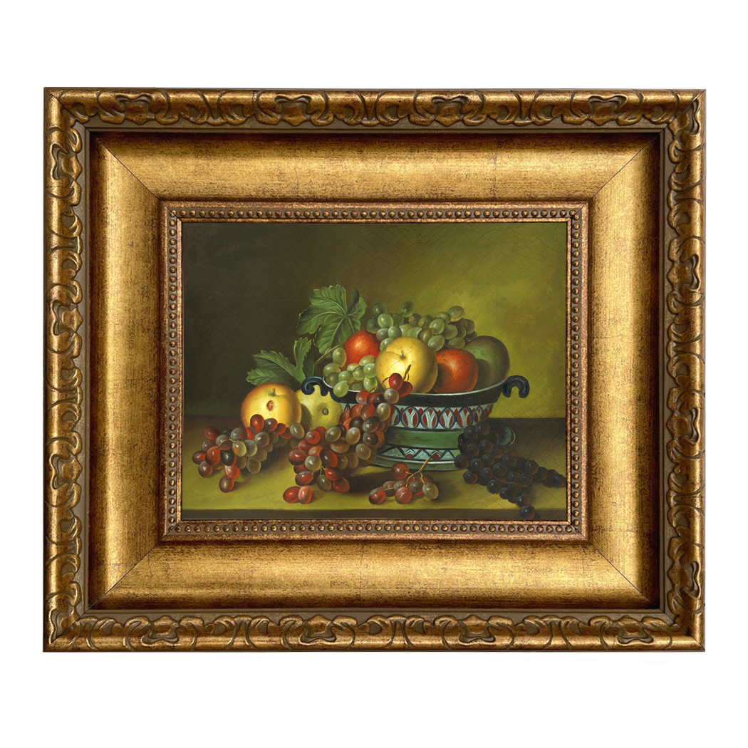 Painting Prints on Canvas Early American Bowl of Fruit by Rubens Peale (1784-18 ...