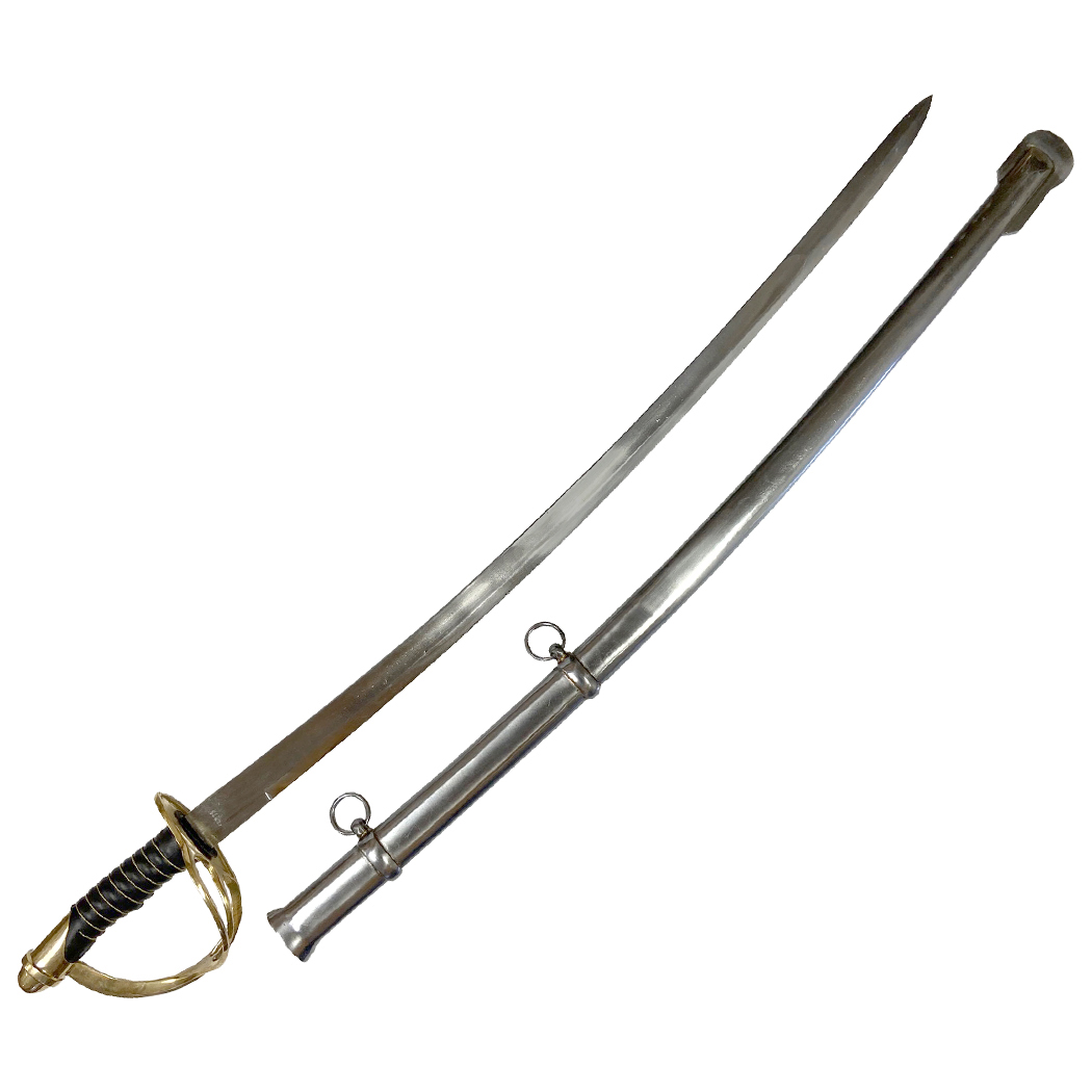 Early American Life Revolutionary/Civil War 39″ 1860 Cavalry Saber with Stee ...