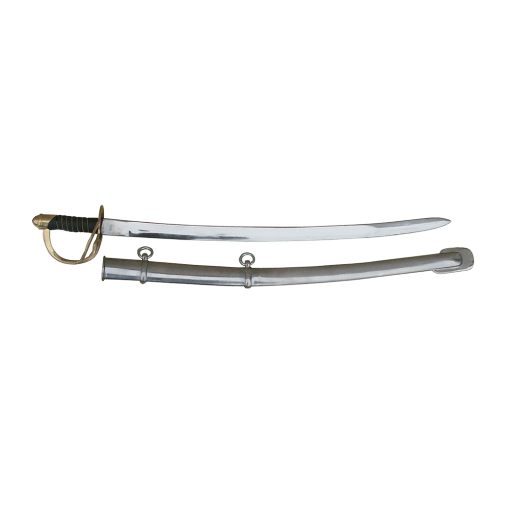 Early American Life Revolutionary/Civil War 22-1/2″ 1860 Cavalry Saber and S ...