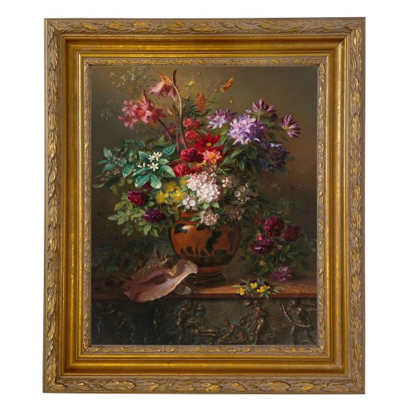 Painting Prints on Canvas Botanical/Zoological Allegory of Spring Dutch Still Life