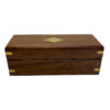Nautical Decor & Souvenirs Nautical 8-1/2″ Wood Telescope Box with Brass Diamond Inlay- Antique Vintage Style