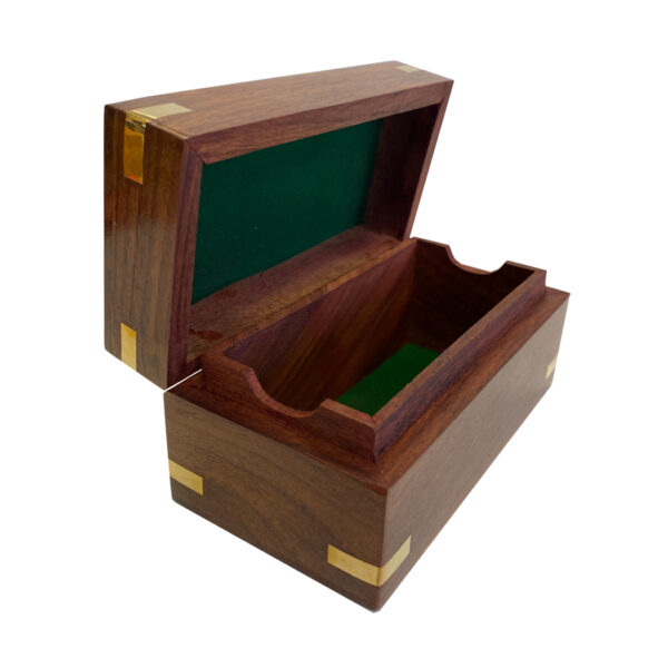 Nautical Decor & Souvenirs Nautical 4-1/2″ Wood Telescope Box with Brass Diamond Inlay- Antique Vintage Style