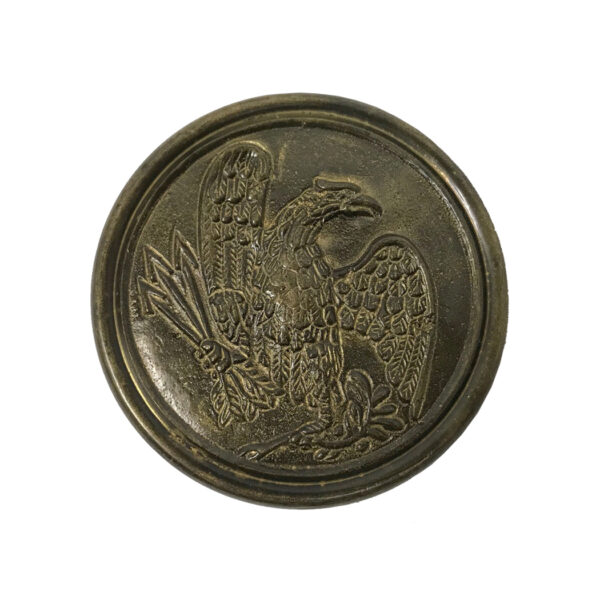 Early American Life Revolutionary/Civil War 2-1/2″ Solid Brass Eagle Breast Belt Buckle
