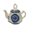 Teaware Teaware Mini 13-Piece Classic Floral Blue Transferware Porcelain Tea Set – Antique Reproduction