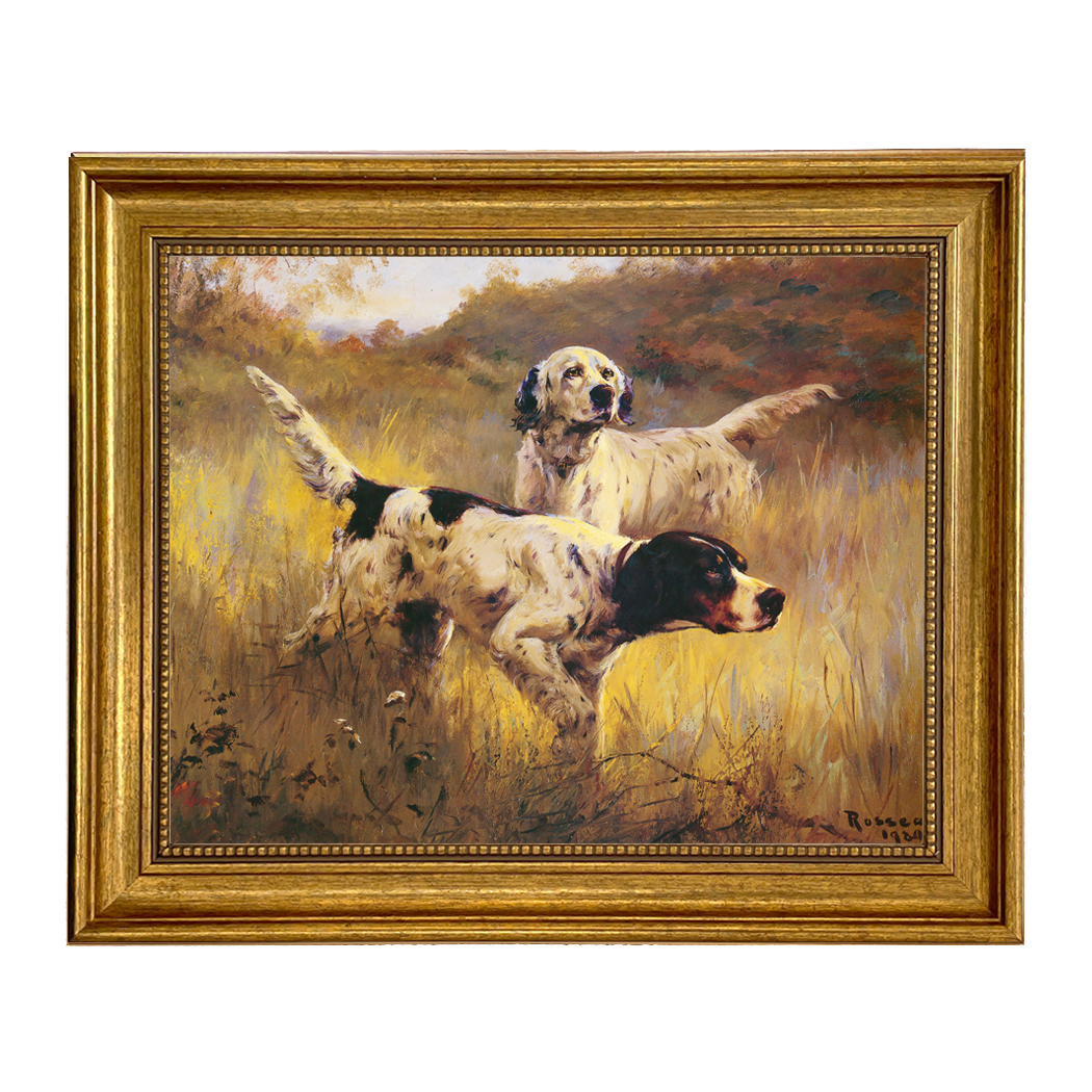 Dogs/Cats Animals English Setters Oil Painting Print on  ...