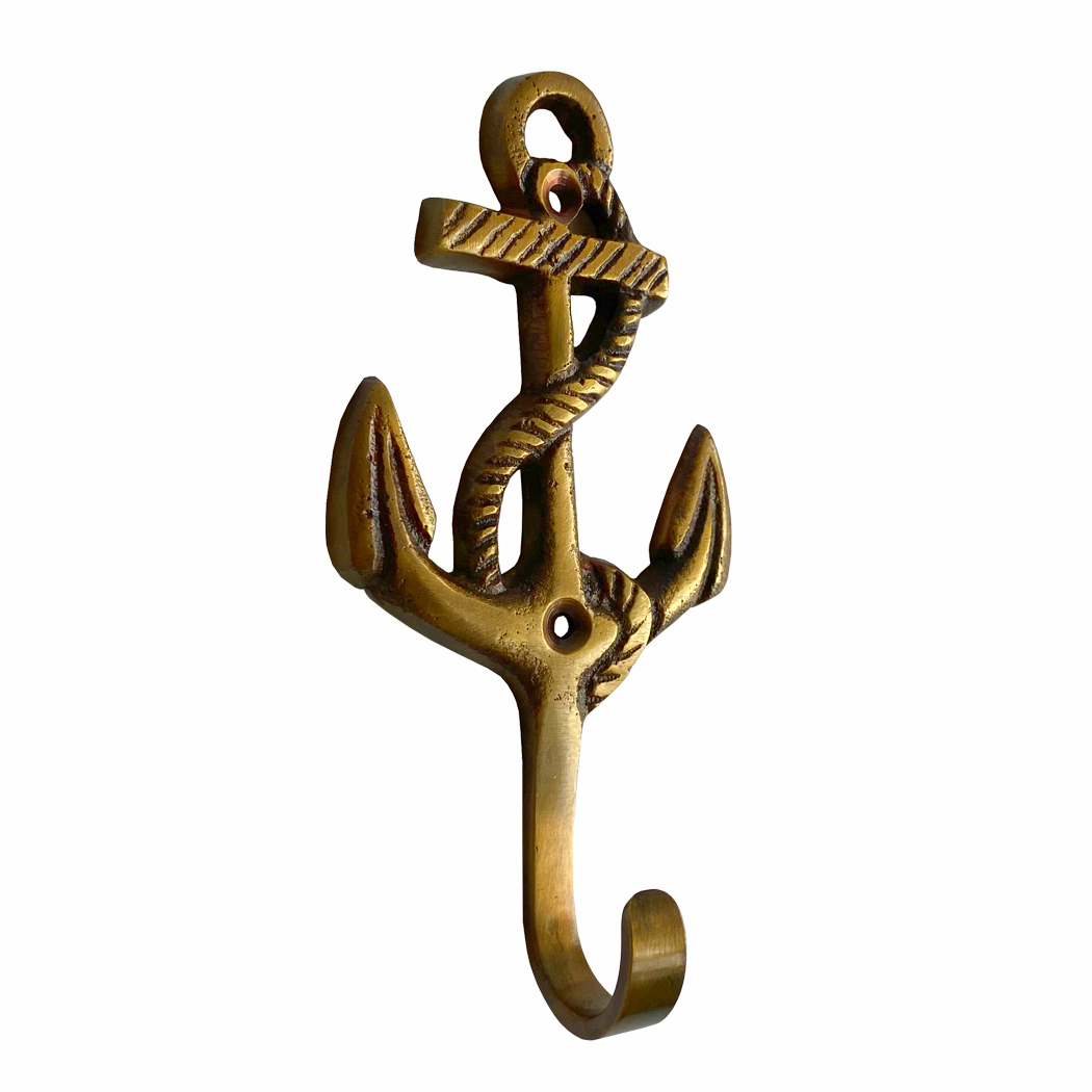 Nautical Decor & Souvenirs Nautical Set of 2 Anchor Hooks, 4-1/4″, A ...