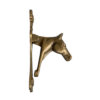 Lodge & Equestrian Decor Equestrian 5-3/8″ Antiqued Brass Horse Head Door Knocker – Antique Vintage Style
