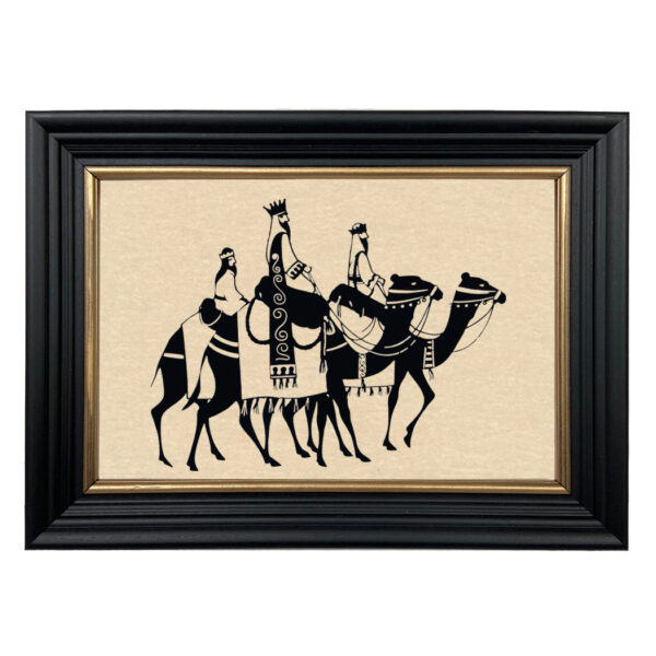 Christmas Christmas Three Wise Men Christmas Framed Cut Paper Silhouette