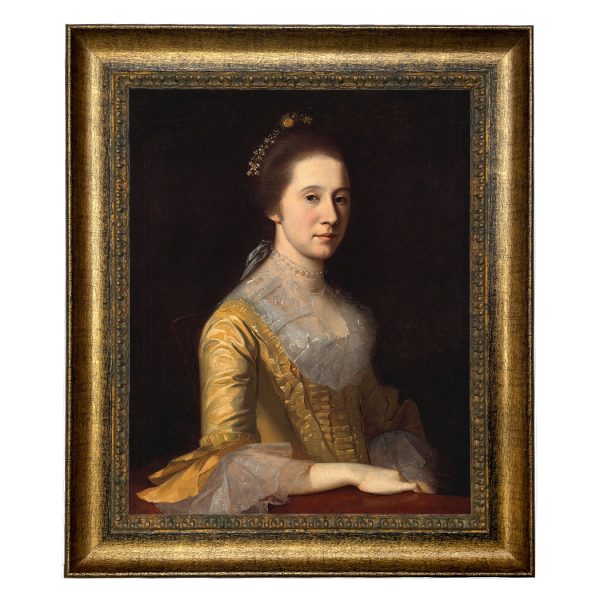 Painting Prints on Canvas Early American Portrait of Margaret Strachan