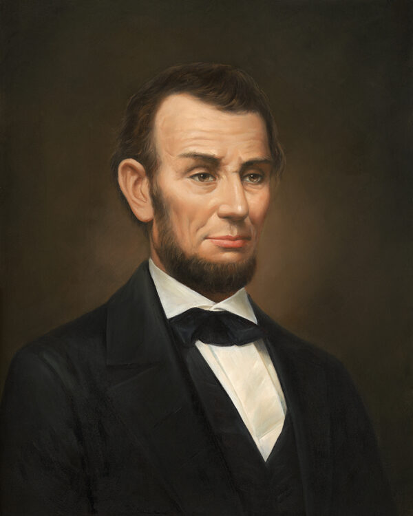 Painting Prints on Canvas Revolutionary/Civil War President Abraham Lincoln Framed Oil Painting Print on Canvas