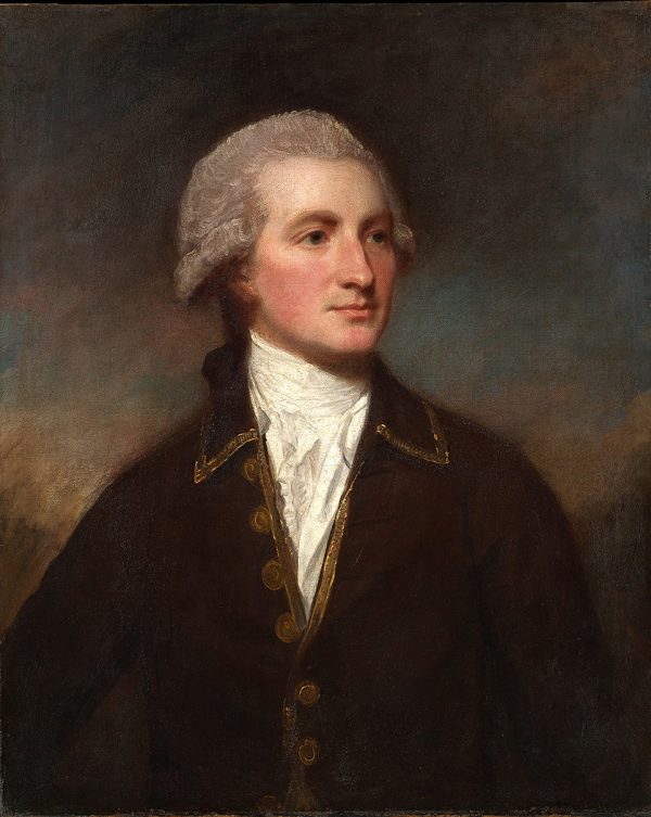 Painting Prints on Canvas Portrait Portrait of a Man by George Romney