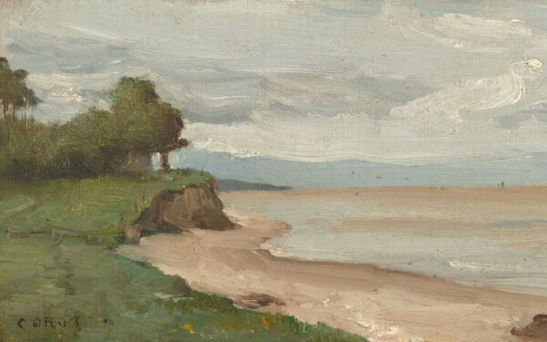 Landscape Landscape Beachside French Landscape Oil Painting Print on Canvas