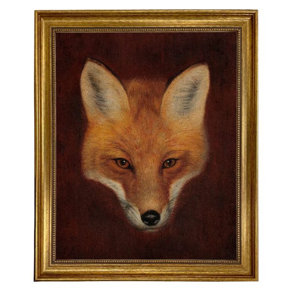 Cabin/Lodge Equestrian Night Fox, Fox Head Portrait