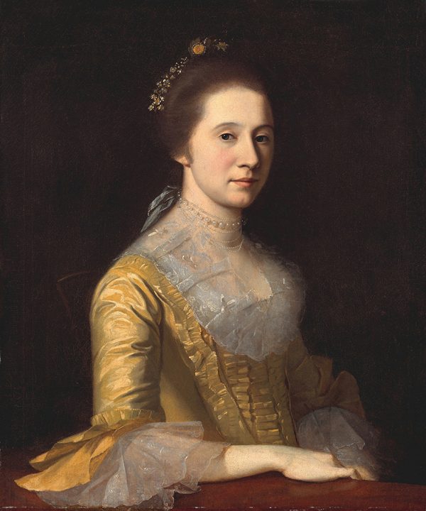 Painting Prints on Canvas Early American Portrait of Margaret Strachan