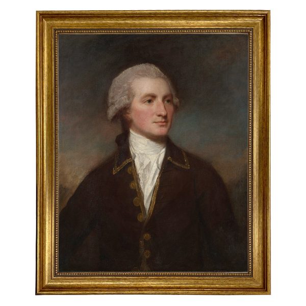 Painting Prints on Canvas Portrait Portrait of a Man by George Romney