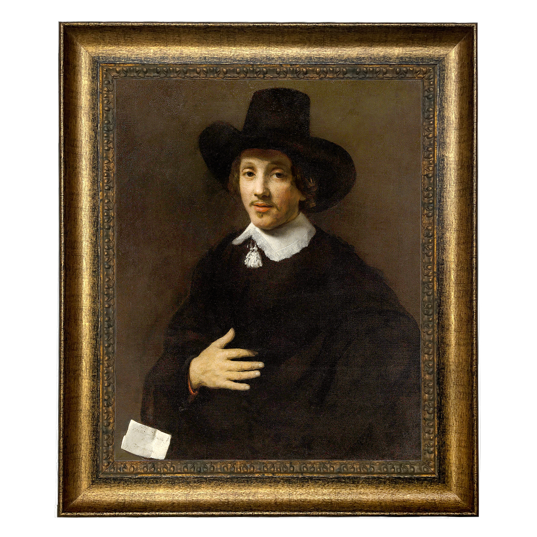 Painting Prints on Canvas Moody Portrait of a Man by Willem Drost ...