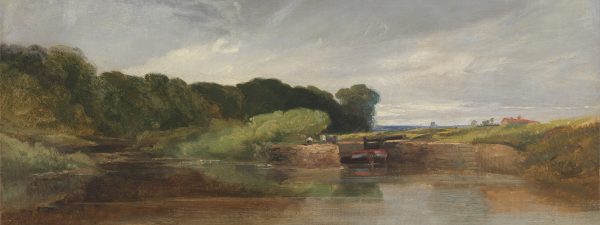 Landscape Landscape By the Water English Landscape Oil Painting Print on Canvas or Decorative Tray