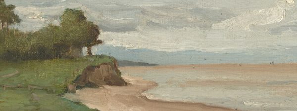 Landscape Landscape Beachside French Landscape Oil Painting Print on Canvas or Decorative Tray