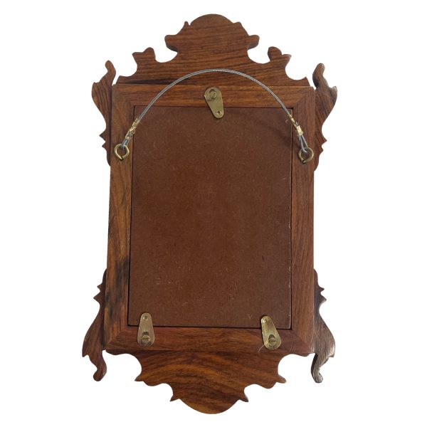 Decor Early American 11″ Small Wood Colonial Style Chippendale Mirror