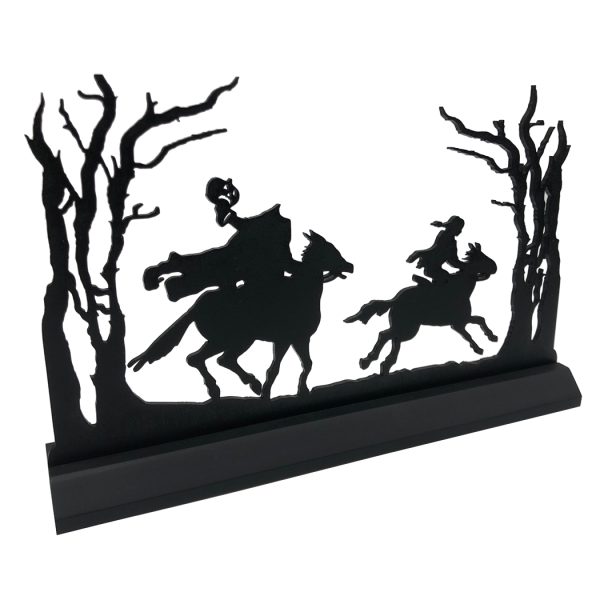 Halloween Decor Halloween Headless Horseman Scene Silhouette Halloween Tabletop Ornament Decoration