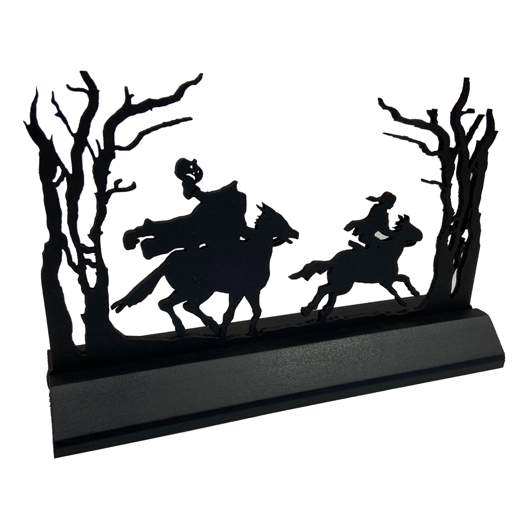 Halloween Decor Halloween Headless Horseman Scene Silhouette Halloween Tabletop Ornament Decoration