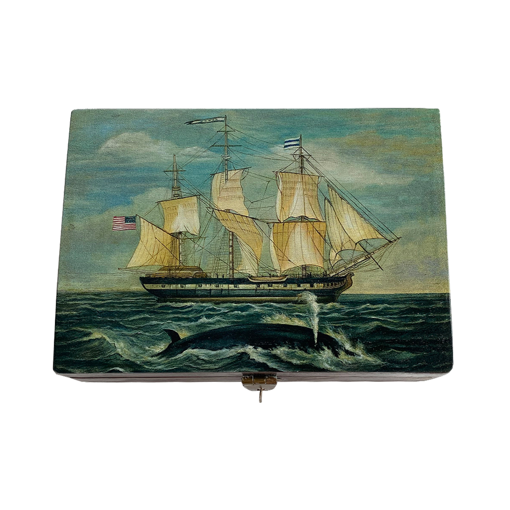 Decorative Boxes Nautical 6-1/2″ American Whaling Ship Dec ...