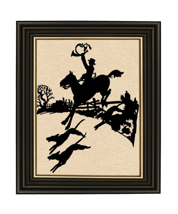 Equestrian/Fox Equestrian After the Fox Framed Papercut Silhouette