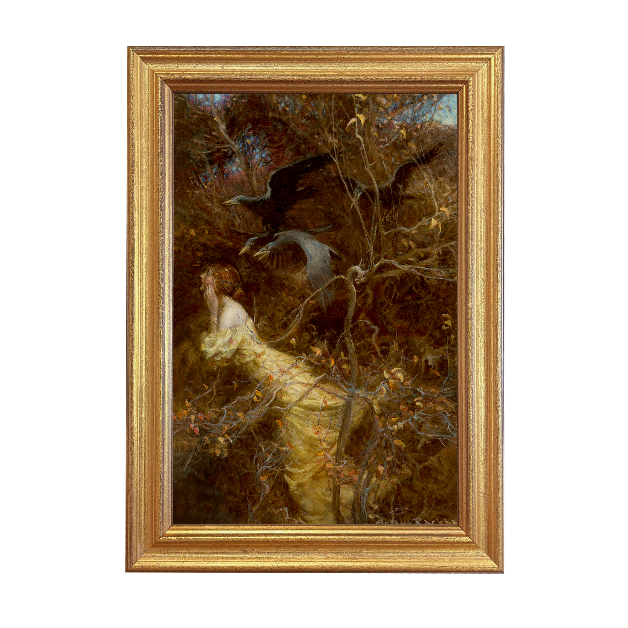 Halloween Halloween The Haunted Wood Framed Print ...