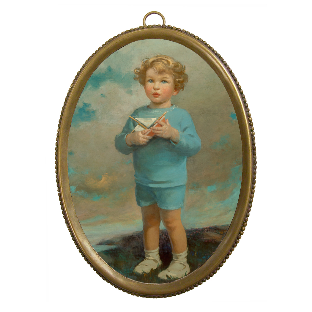 Nautical Nautical 6-1/4″ Young Boy with Sailboat i ...