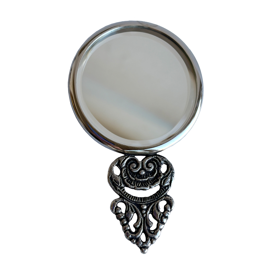 Decor Early American 4-1/2″ Pewter-Plated Miniature H ...