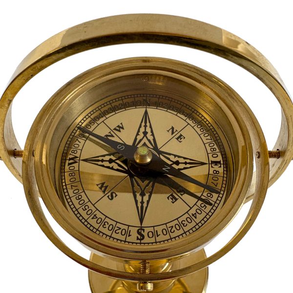 Compasses Nautical 6-1/2″ Polished Brass Gimbal Compass