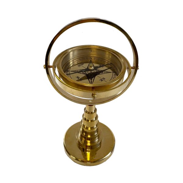 Compasses Nautical 6-1/2″ Polished Brass Gimbal Compass