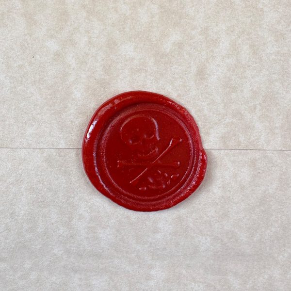 Seals/Wax Halloween 5-1/4″ Skull and Crossbones Wax Seal Stamp