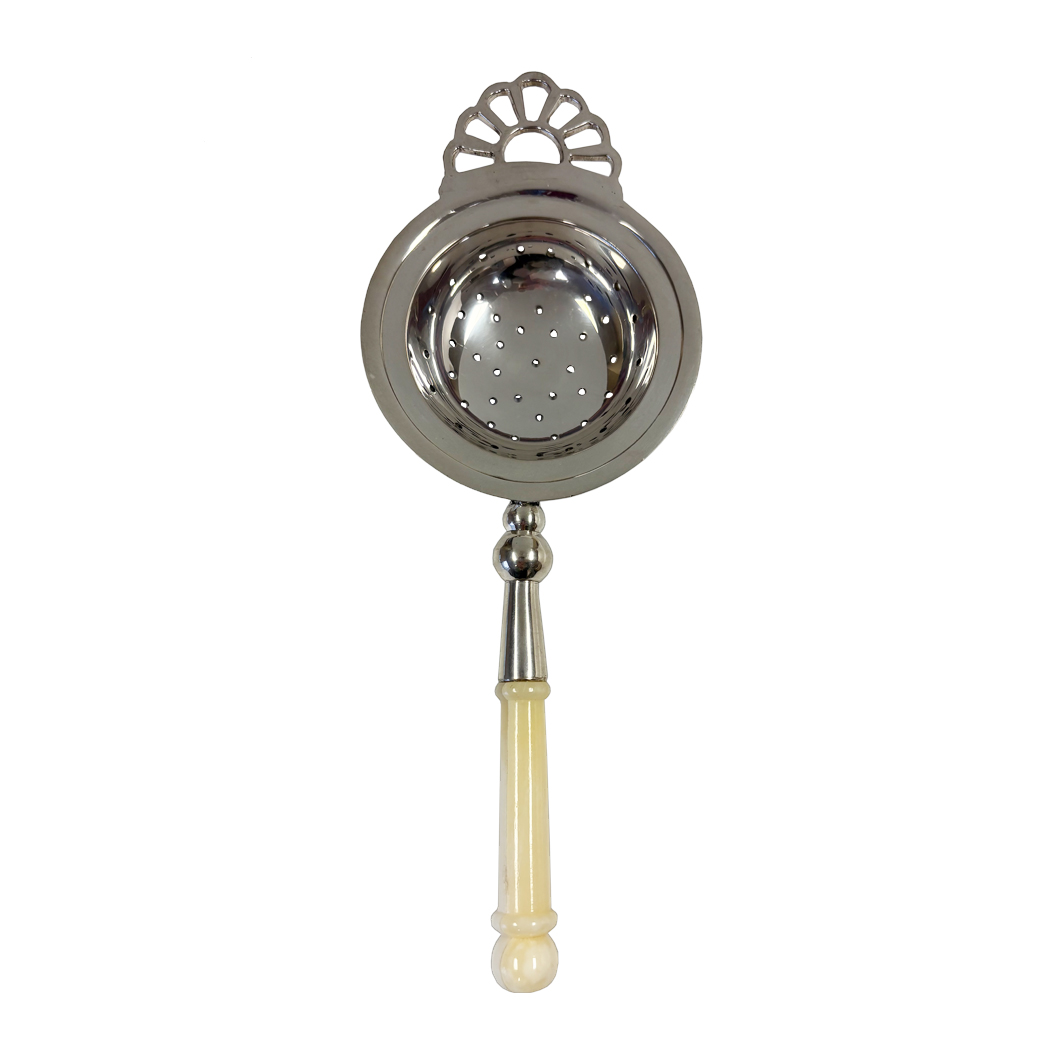 Teaware Teaware 8-3/8″ Tea Strainer with Bone Ha ...