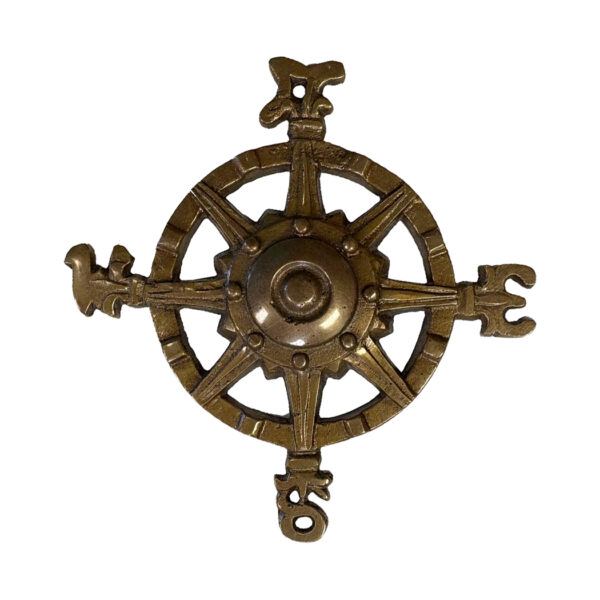 Paperweights Nautical 4-1/2″ Compass Rose Paperweight, Antiqued Brass