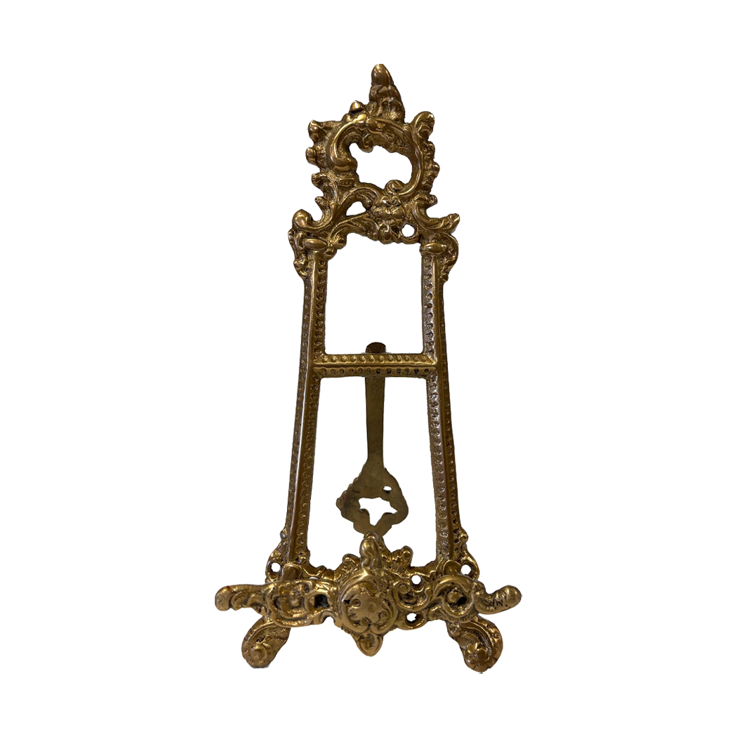 Decor Early American 9″ Vintage Style Brass Easel Sta ...