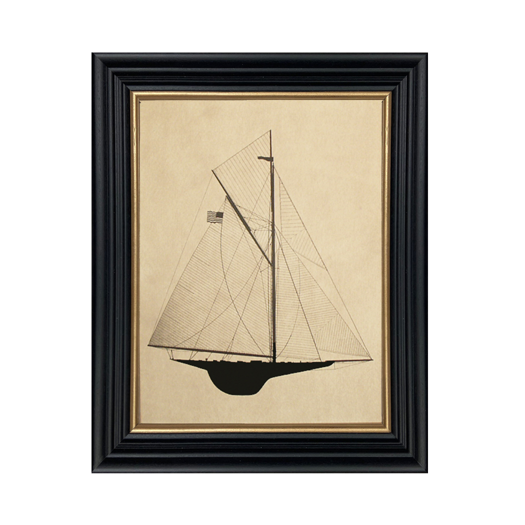 Framed Silhouettes Nautical Reliance America’s Cup 1903 Defe ...