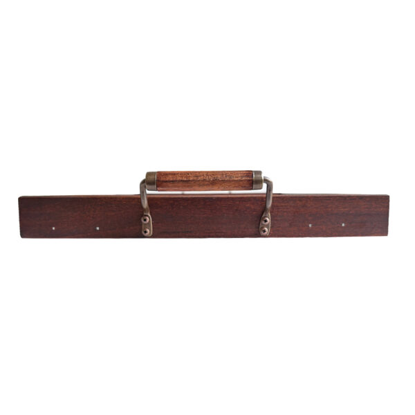 Lodge & Equestrian Decor Decorative Tray Fox Hounds Decorative Wood Tray with Wood and Antiqued Brass Handles