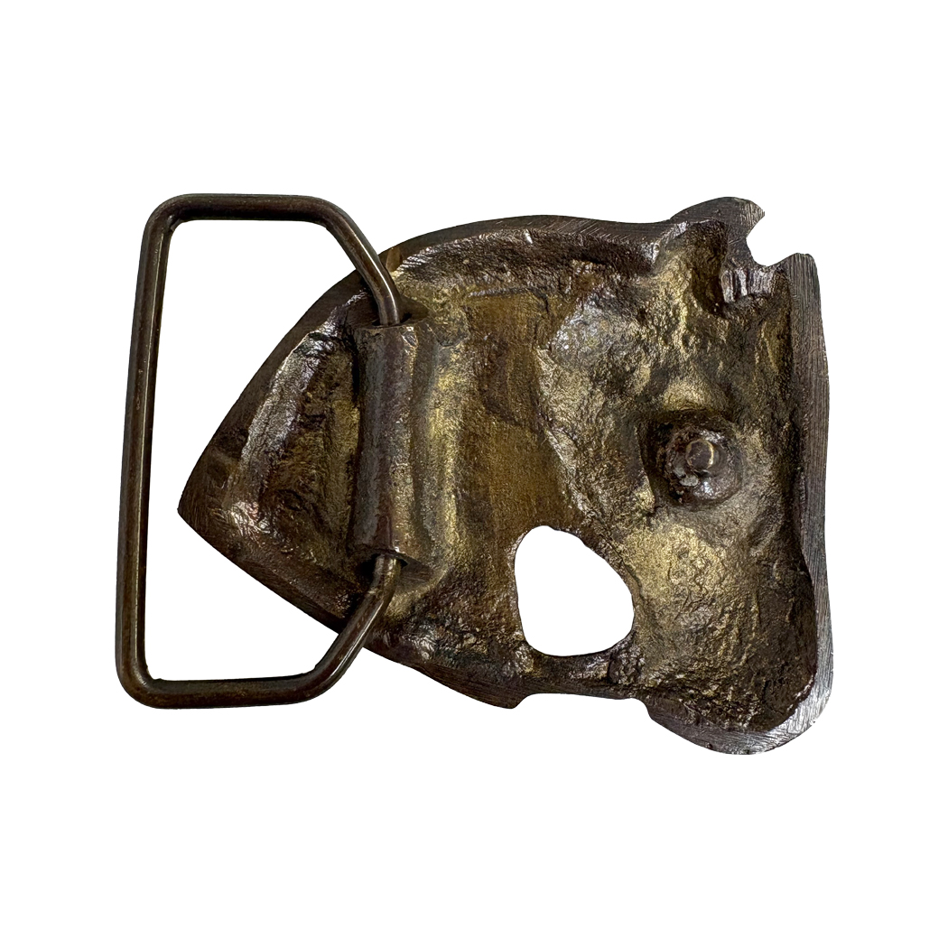Early American Life Equestrian 2-1/2″ Horse Head Belt Buckle, A ...