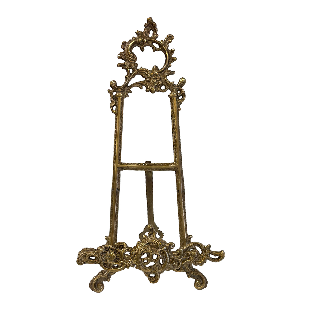 Decor Early American 16″ Vintage Style Brass Easel St ...