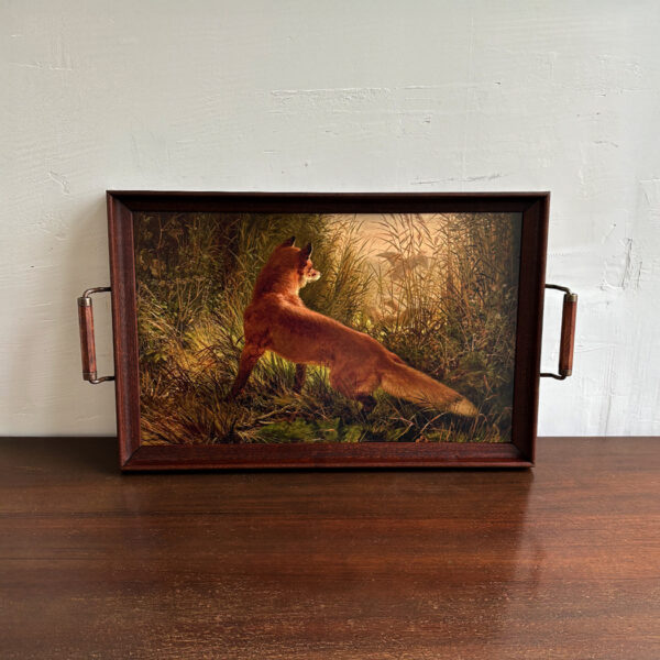 Lodge & Equestrian Decor Decorative Tray Red Fox Decorative Wood Tray