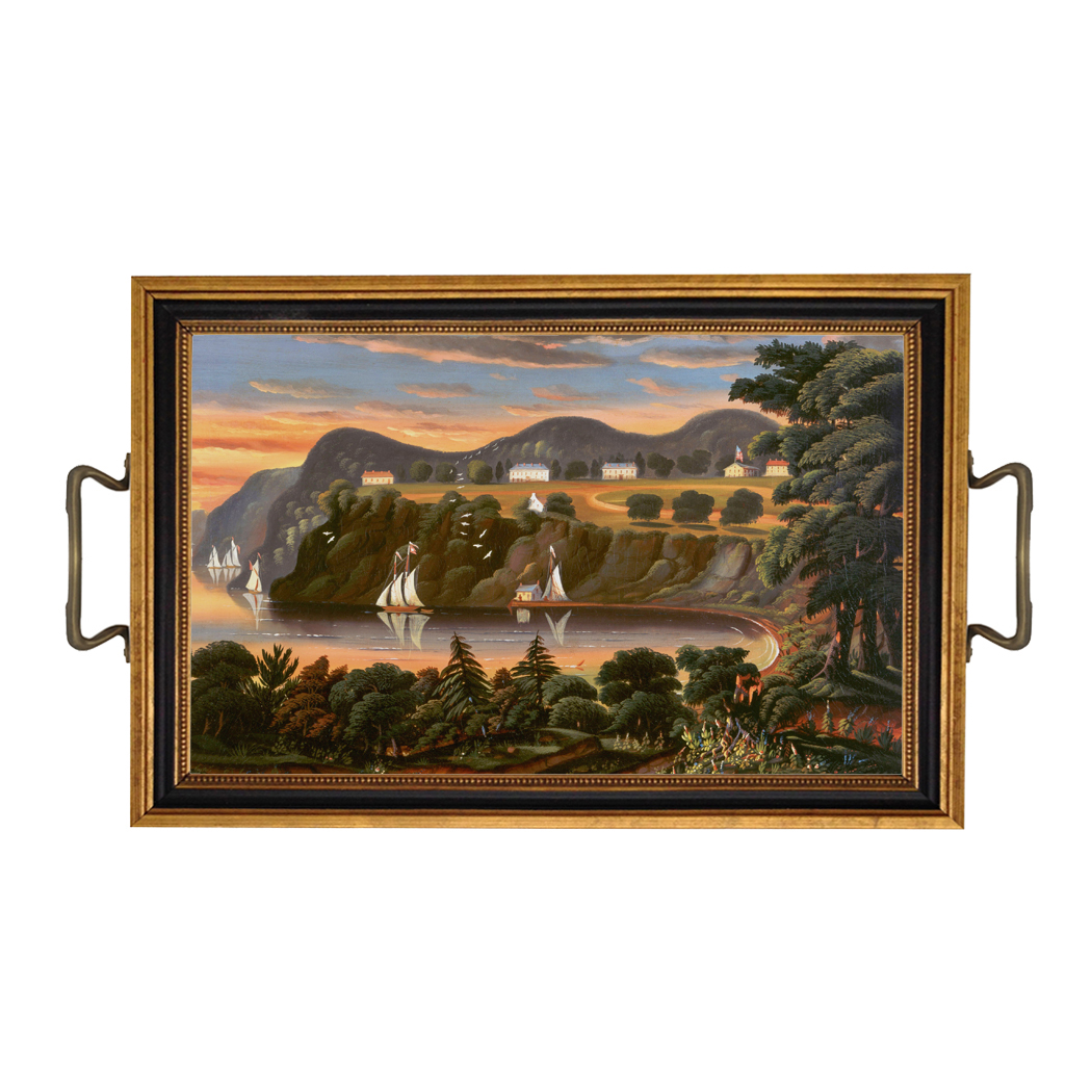 Nautical Nautical Folk Art Hudson River at West Point De ...