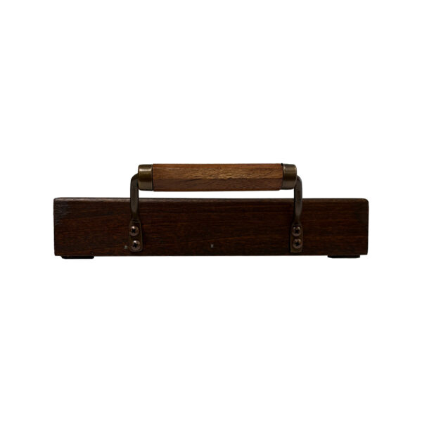 Lodge & Equestrian Decor Decorative Tray Fox Hunt Wood Tray with Wood and Antiqued Brass Handles