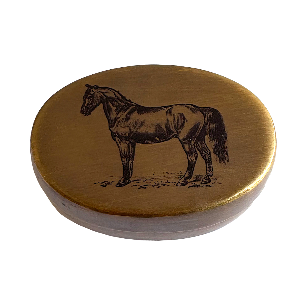 Decorative Boxes Equestrian 3″ Horse Pill Box, Antiqued Bras ...