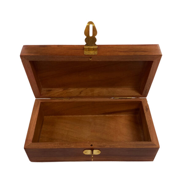 Decorative Boxes Victorian 6-1/4″ Wood Box with Antiqued Brass Humpback Whale Plate