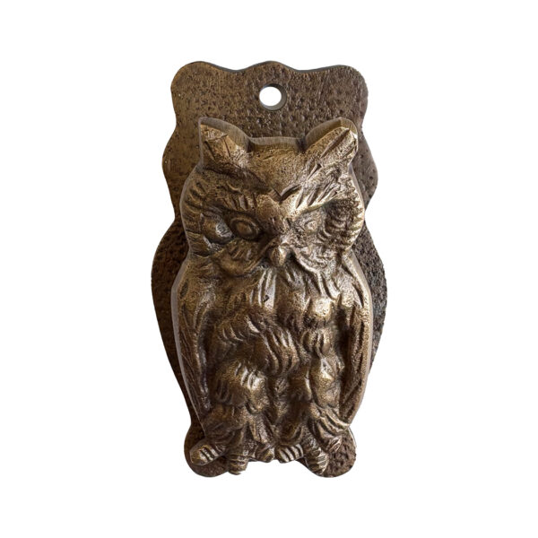 Letter Openers/Magnifiers Lodge 4″ Owl Hanging Paper Clip Holder, Antiqued Brass