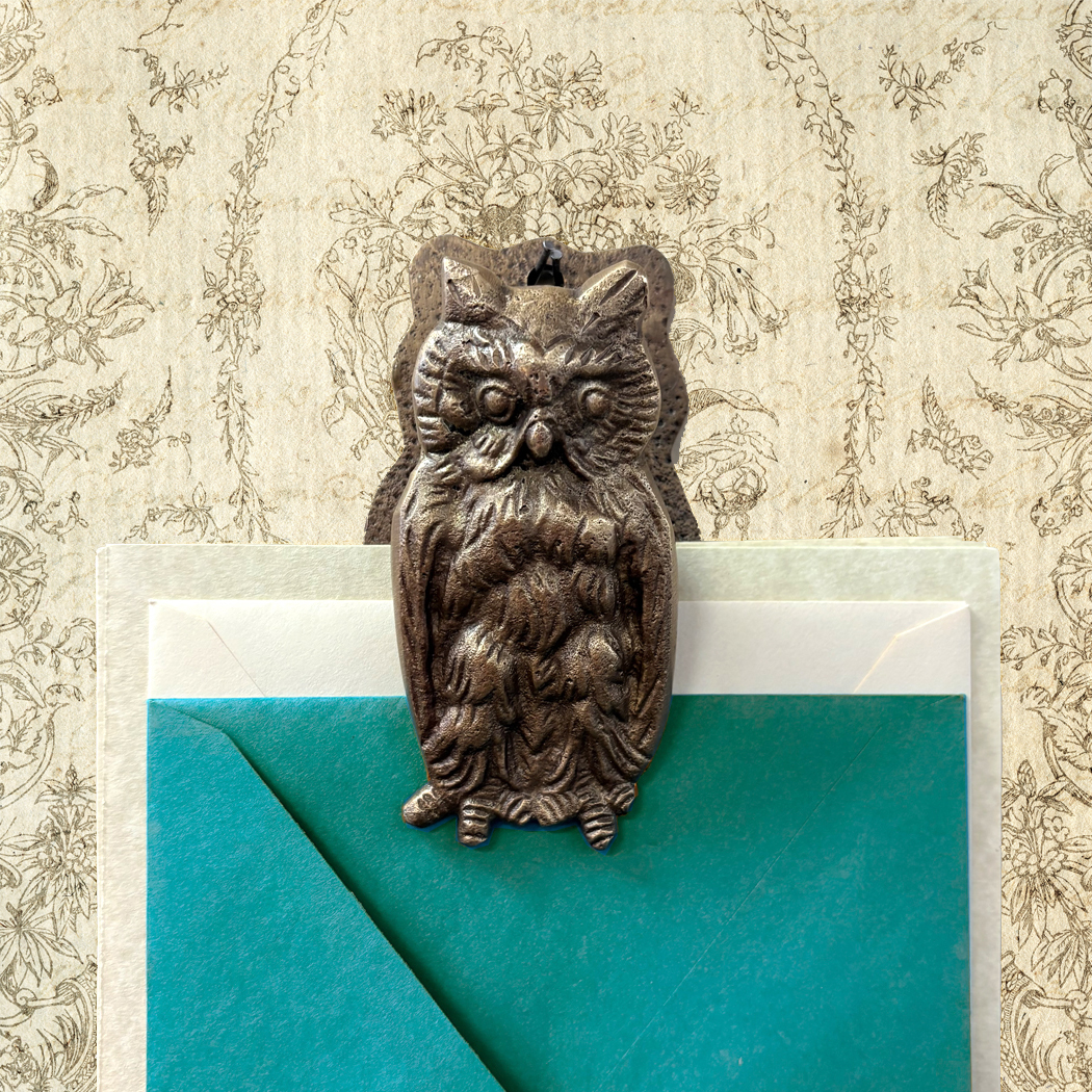 Letter Openers/Magnifiers Lodge 4″ Owl Hanging Paper Clip Holder ...