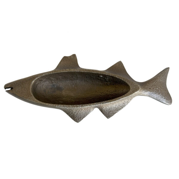 Lodge & Equestrian Decor Lodge 7″ Bass Paperweight Figurine, Antiqued Brass
