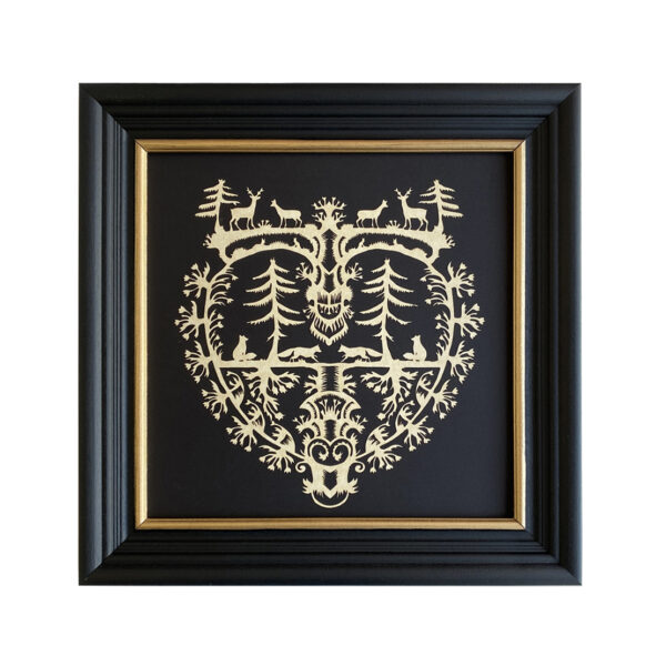 Lodge & Equestrian Decor Lodge Heart of the Forest Framed Scherenschnitte