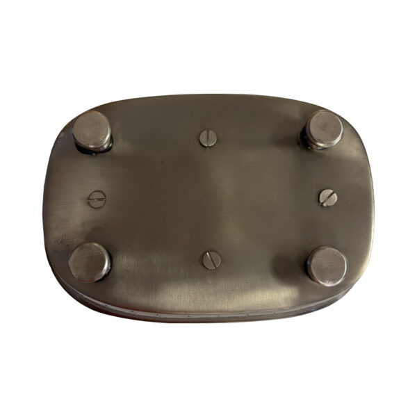 Candles/Lighting Early American 8″ Pewter 4-Taper Candle Holder Tray, Colonial Style